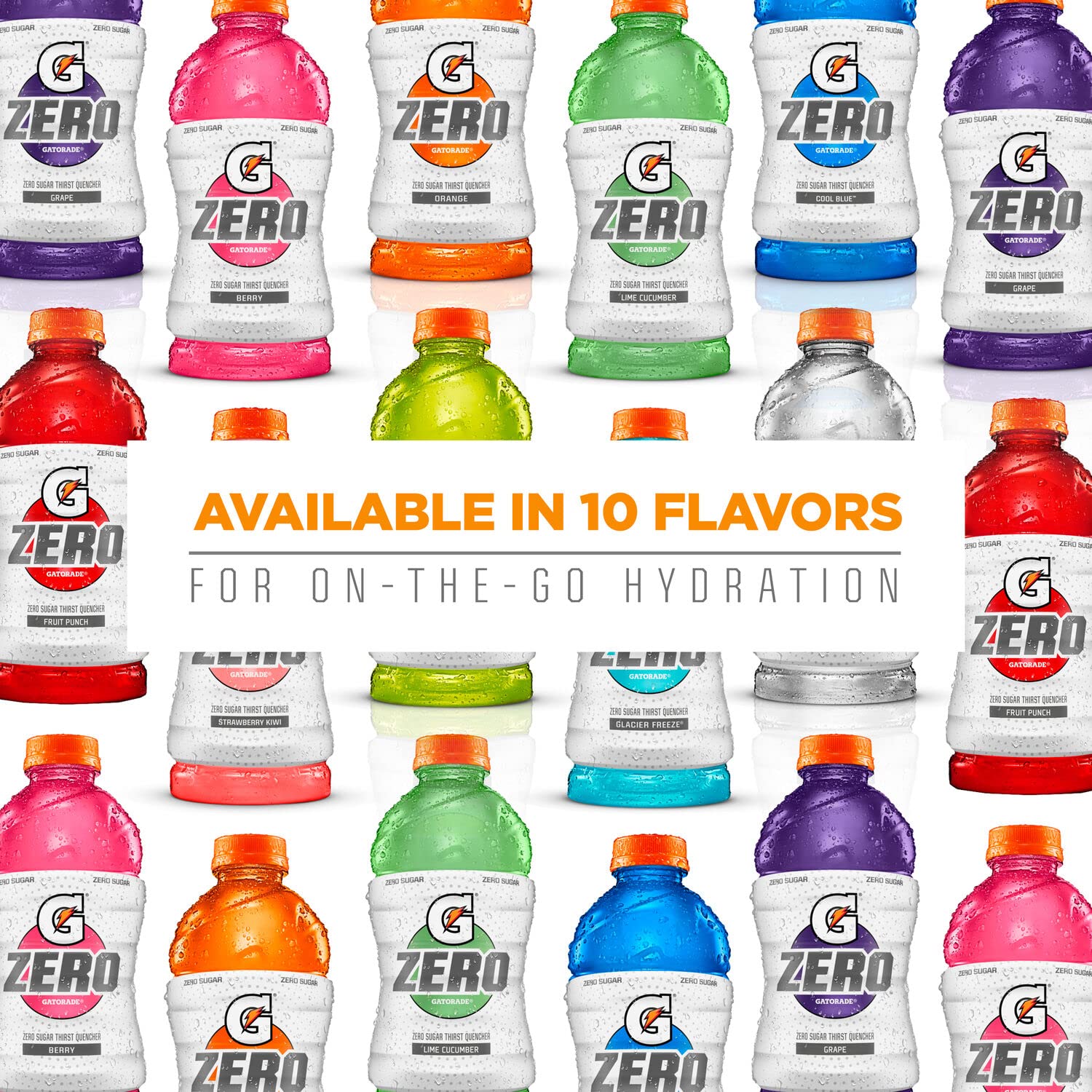 Gatorade Zero Sugar Thirst Quencher， Cool Blue Variety Pack， 20 Fl Oz (Pack of 12) - Image 6
